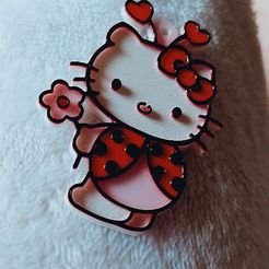 IMG_20230814_162752_551.jpg Archivo STL llavero Hello Kitty en traje de mariquita・Plan de impresora 3D para descargar