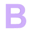 B2-18mm_mit_Kranz.stl Illuminated Letter B, illuminated letter B