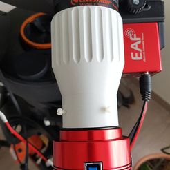 20200502_123110.jpg Free 3D file Adapter for ASI cameras on Meade or Celestron F6.3 focal reducers・3D printing idea to download
