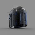 0_32.jpg Star Wars The Mandalorian Damaged Helmet 3D print model Cosplay