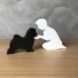 IMG-20240325-WA0119.jpg Boy and his Lhasa Apso for 3D printer or laser cut