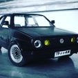 golf3d.jpeg VW Golf MK2 For RC WPL or scale RC and model cars, scalextric, etc