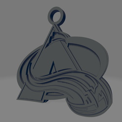 Colorado-Avalanche.png STL file Colorado Avalanche Keychain・3D printable model to download