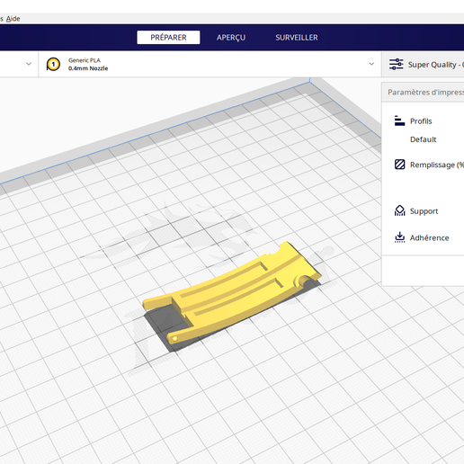 Headset part 3D model