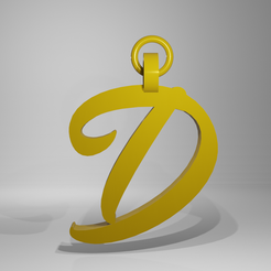 D.png Файл OBJ Я сказал, что буква D・3D-печатный дизайн для загрузки