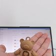 STL file TEDDY, ARTICULATED AND FIDGET KEYCHAIN printed in place without  supports・Model to download and 3D print・Cults