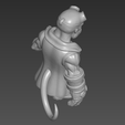 6.png Hellboy Keychain STL File, Stylized Superhero Keyring Accessory