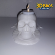 20.png Candle holder - Melting skull