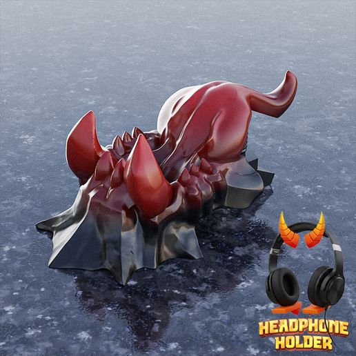 🐉 Dragon Jaw Headphone Holder – 3D Printable Design・ STL File for 3D ...