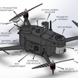 VIDEO TRANSMITTER COMPARTMENT, ACTION CAMERA MOUNTER TELEMETRY OLED SCREEN ve ANTENNA GPS ANTENNA VIDEO TRANSMITTER ANTENNA RC RECEIVER ANTENNA BATTERY «— FPV CAMERA GIMBAL EXTERNAL > ESC USB MODULE 1045 APC. COMPARTMENT a SS R5-2212 BRUSHLESS MOTOR Q-Brick Quadrocopter