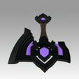 5.jpg World Of Warcraft Shadowlands Axe Bastion Cosplay weapon prop