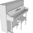1.png Beethoven PIANO KEYBOARD THEATER WORK SCORE MUSIC SYMPHONY SCIFI TECHNOLOGY Mozart 3D MODEL 5