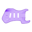 Carson Body Full.stl Small electric guitar body