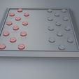 20.jpg Checkers Board Game 3D Print Model