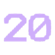 20.stl TERMINAL Font Numbers (01-30)
