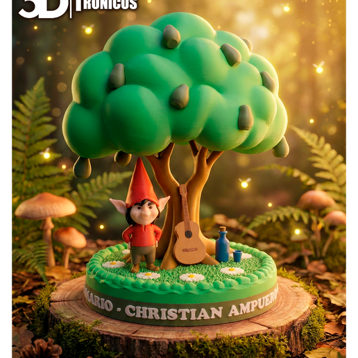 Magic Elf under the Tree / Magic Gnome Diorama | AMS Multicolor