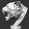 06.png Leopard Head AM27 3D print model