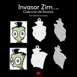 Invasor ZiM....- Coleccion de llaveros. Zim disfraz humano. Invader Zim - Set of 26 keychains (Invader Zim Set of 26 keychains)