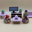 IMG_3417.jpg Complete 3D-Printed Dollhouse Living Room Set: Modern Miniature Furniture & Decor!