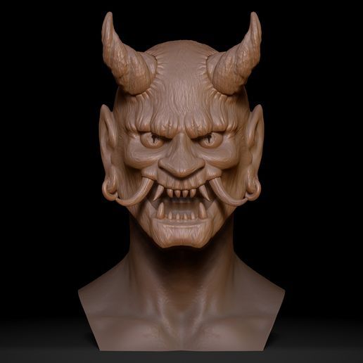 🎃 鬼面具- 日本妖怪・文件用于3D 三维打印・Cults