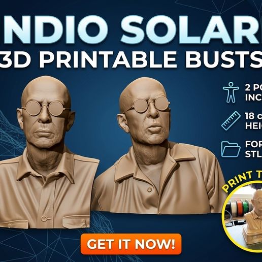 Indio Solari – 3D Printable Busts