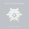 Render_SF_14.png 3D Snowflake Set of 24  STL Files for 3d Printing DiY Printable Сhristmas Décor Model Christmas Snowflake STL 3D File