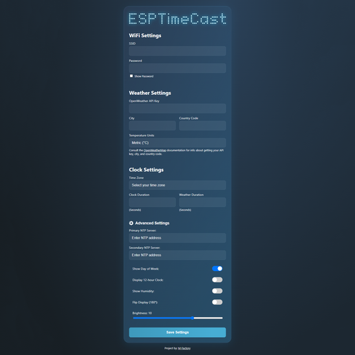 05.png ESPTimeCast WiFi-connected LED matrix clock and weather station (ESP8266 and MAX7219)