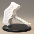 2.jpg God of War Thor's Hammer Digital STL/3MF 3D Printing File for Cosplay LED COMPATIBLE
