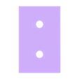 Rectangle Strap Lock Bottom.stl Rectangle Tsurikawa Strap Lock Bottom (snap button) - JCreateNZ