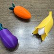 Banana-Hook-000.jpg 3D Printable Fruits & Vegetables Magnet