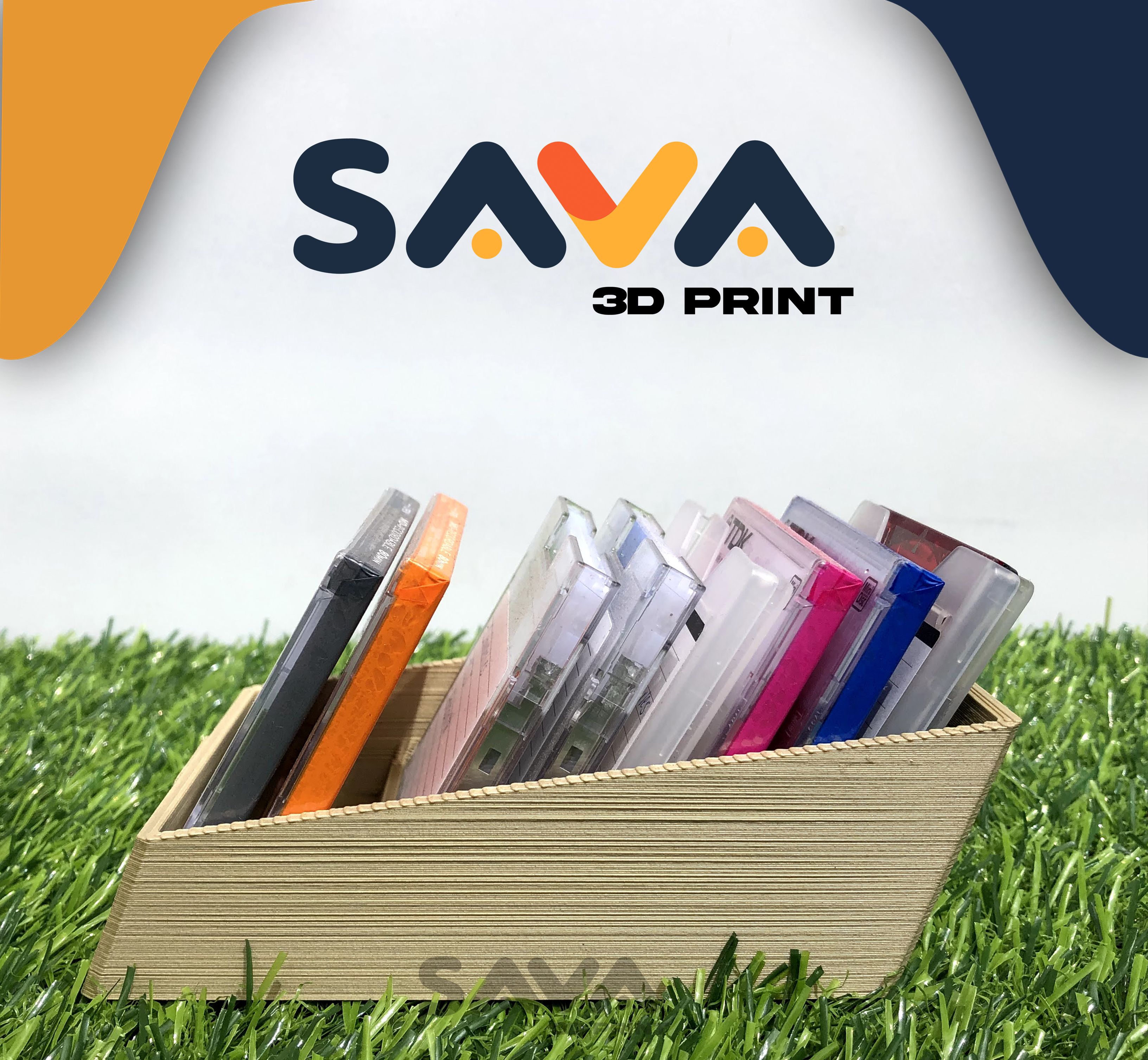 Descargue el archivo STL gratuito MiniDisc Organizer Box • Objeto imprimible en 3D ・ Cults