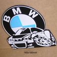 coche-automovil-bmw-deportivo-cartel-letrero-rotulo-logotipo-valvulas.jpg BMW, car, automobile, caricature, sports, engine, bodywork, wheels, steering wheel, sign, signboard, sign, Impression3d