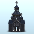 5.png Orthodox brick cathedral with bell tower and double towers (3) - Flames of war Bolt Action USSR WW2 Cold Era Modern Russia