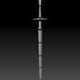 Preview11.jpg Geralt Silver Sword - Netflix Version 3D print model