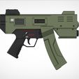 1.221.jpg Modified H&K MP5K from the movie Doom 3d print model