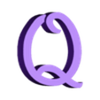 Q.stl Letters and Numbers DISNEY Letters and Numbers | Logo