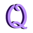 Q.stl Letras y Números DISNEY Letters and Numbers | Logo