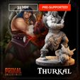 720X720-thurkal-32-mmf.jpg Dark Sorcerer + Barbarian - Masters of Dungeons ( Heroquest | Dungeons&Draggons)