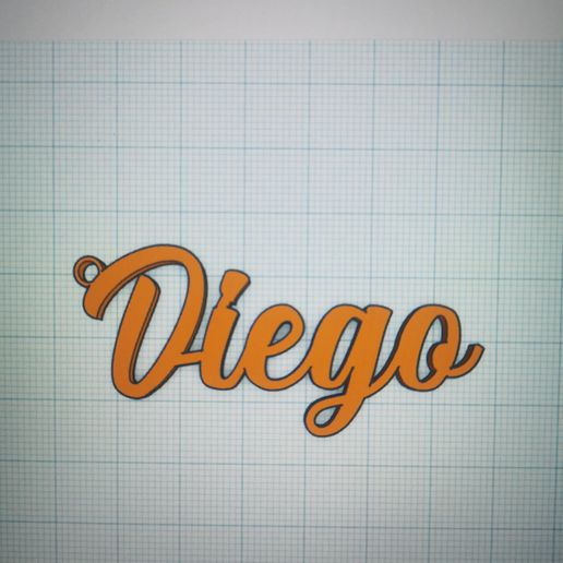 diego keychain 3D model