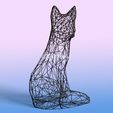 fox.jpg Fox Wire Art - Resin print