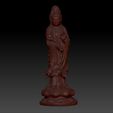 009guanyin1.jpg Guanyin bodhisattva Kwan-yin sculpture for cnc or 3d printer