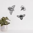 Pot (5).jpg The Wasp Bee Pack LINE ART WALL SCULPTURE 2D