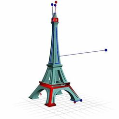 Meshmix_Point_3.jpg Бесплатный STL файл Broken Eiffel tower・Дизайн для загрузки и 3D-печати, leFabShop