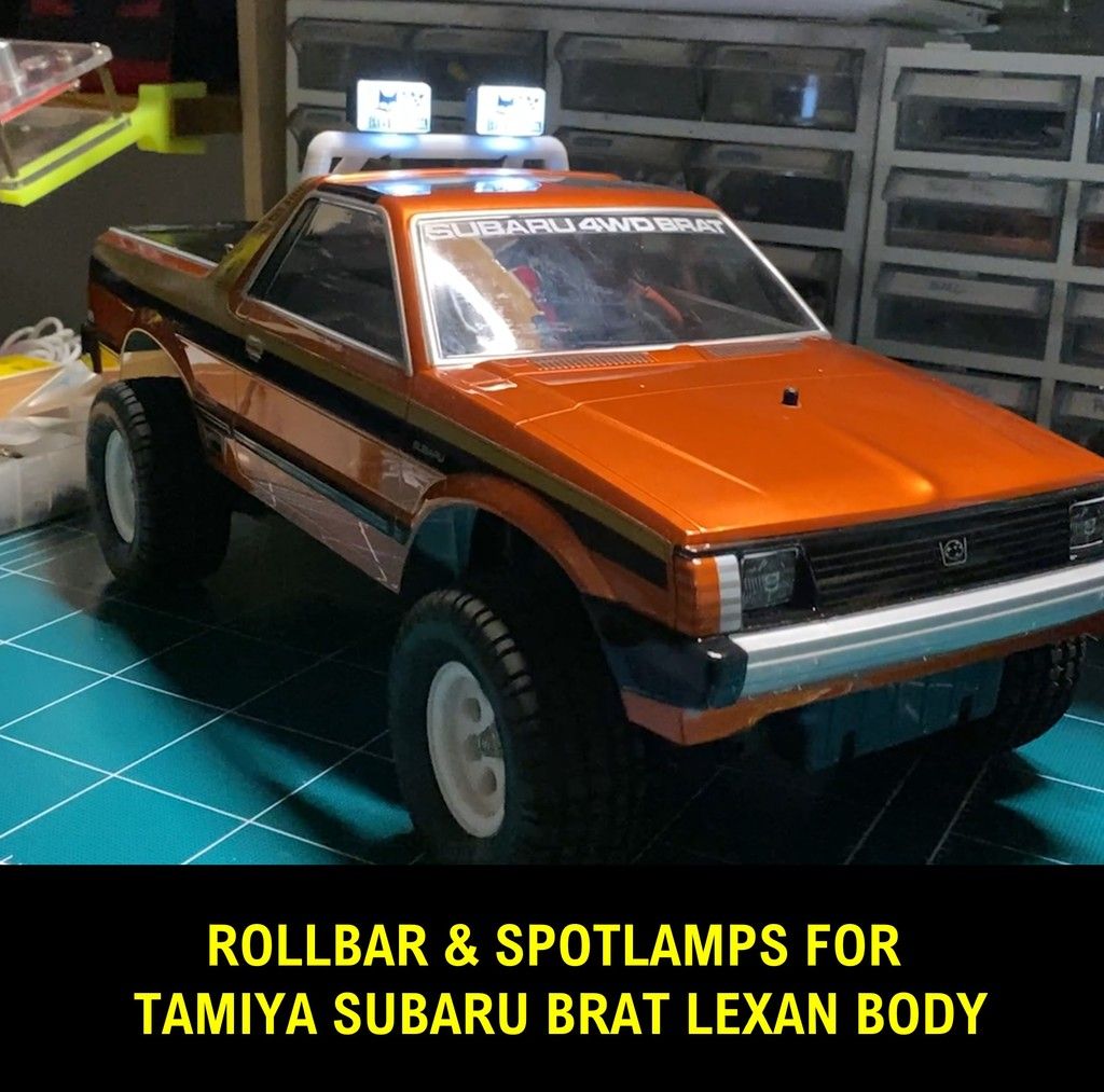 New Tamiya Subaru Brat Window Insert for Hard Plastic Body E Part 9005292 