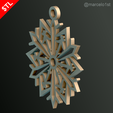 CLASSIC-Snowflakes_10.png Snowflakes Classic Tree Decoration