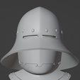 image_2023-10-13_124634485.png Kettle Bevored Medieval Helmet | High Detail
