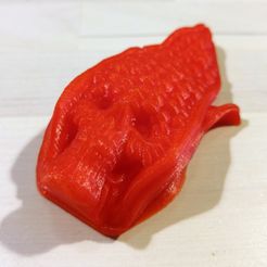 01.jpg Free STL file Skull Corn - Fridge Magnet・Model to download and 3D print
