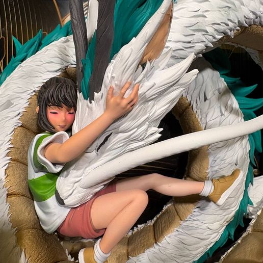 👹 Chihiro & Haku - Spirited Away - Fullsize・3D Print with the
