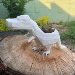 trex.jpeg Fichier STL T-Rex POT DE PLANTATION - T-Rex POT DE PLANTATION・Idée pour impression 3D à télécharger