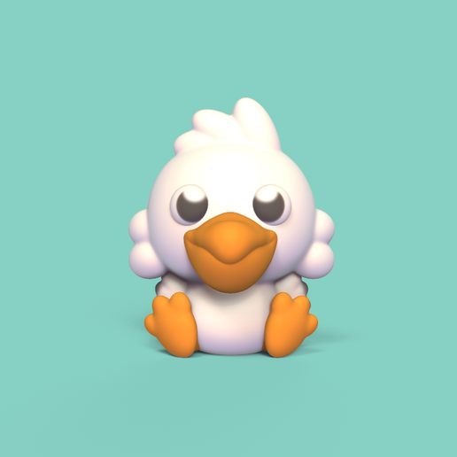 Cod583 - Baby Pelican 3D model